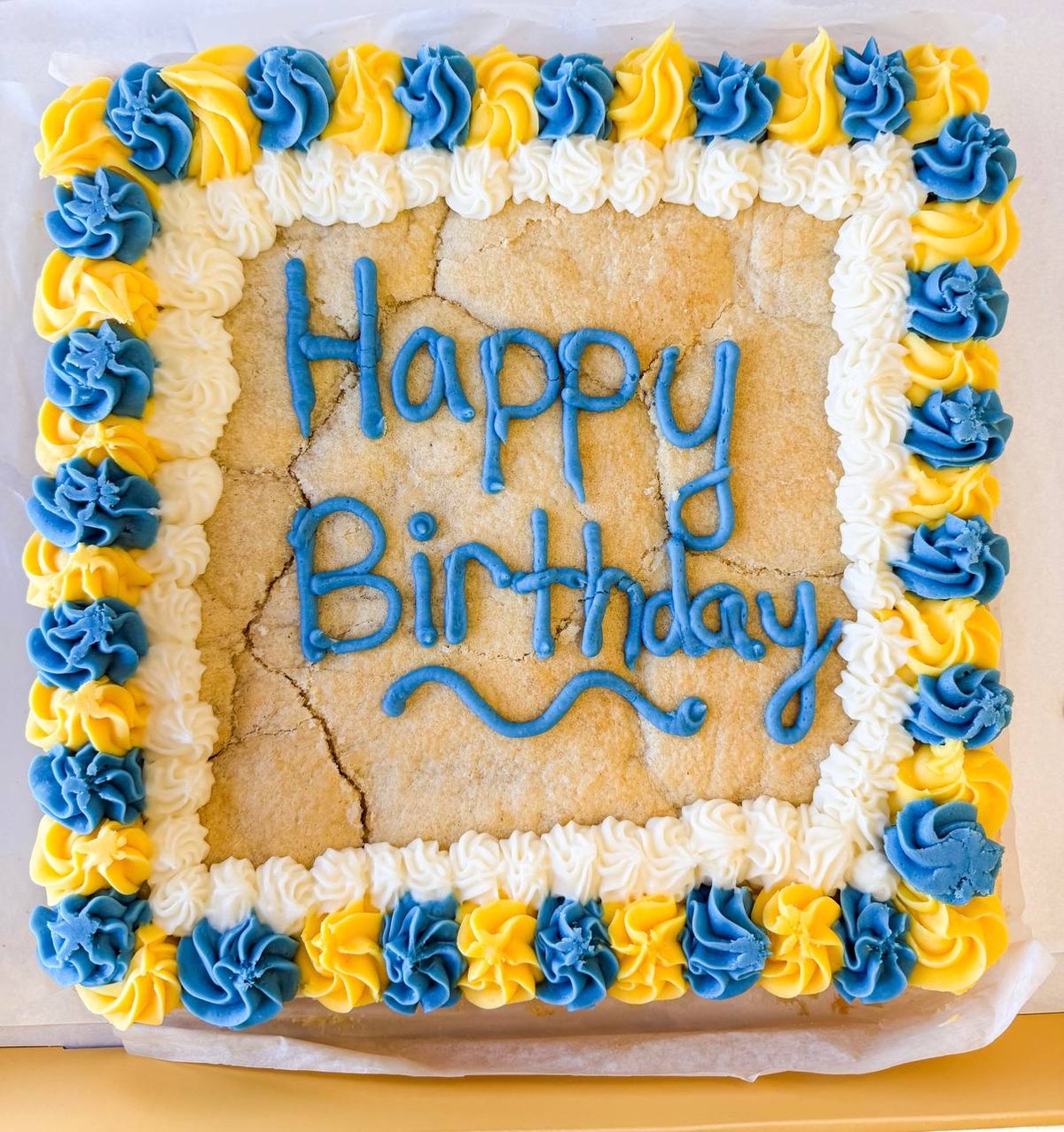 12-inch square cookie cake